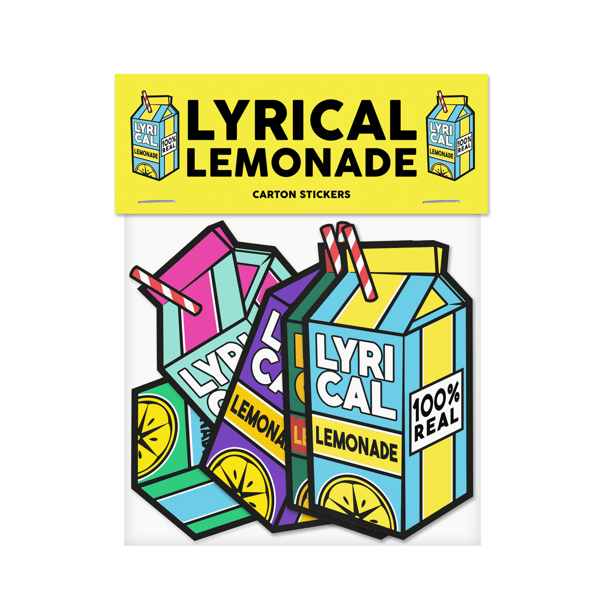 OG Carton Sticker Pack – THE LYRICAL LEMONADE SHOP