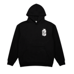 WHITE CARTON HOODIE BLACK