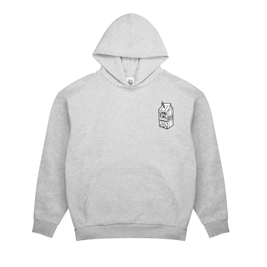 WHITE CARTON HOODIE GREY