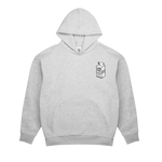 WHITE CARTON HOODIE GREY